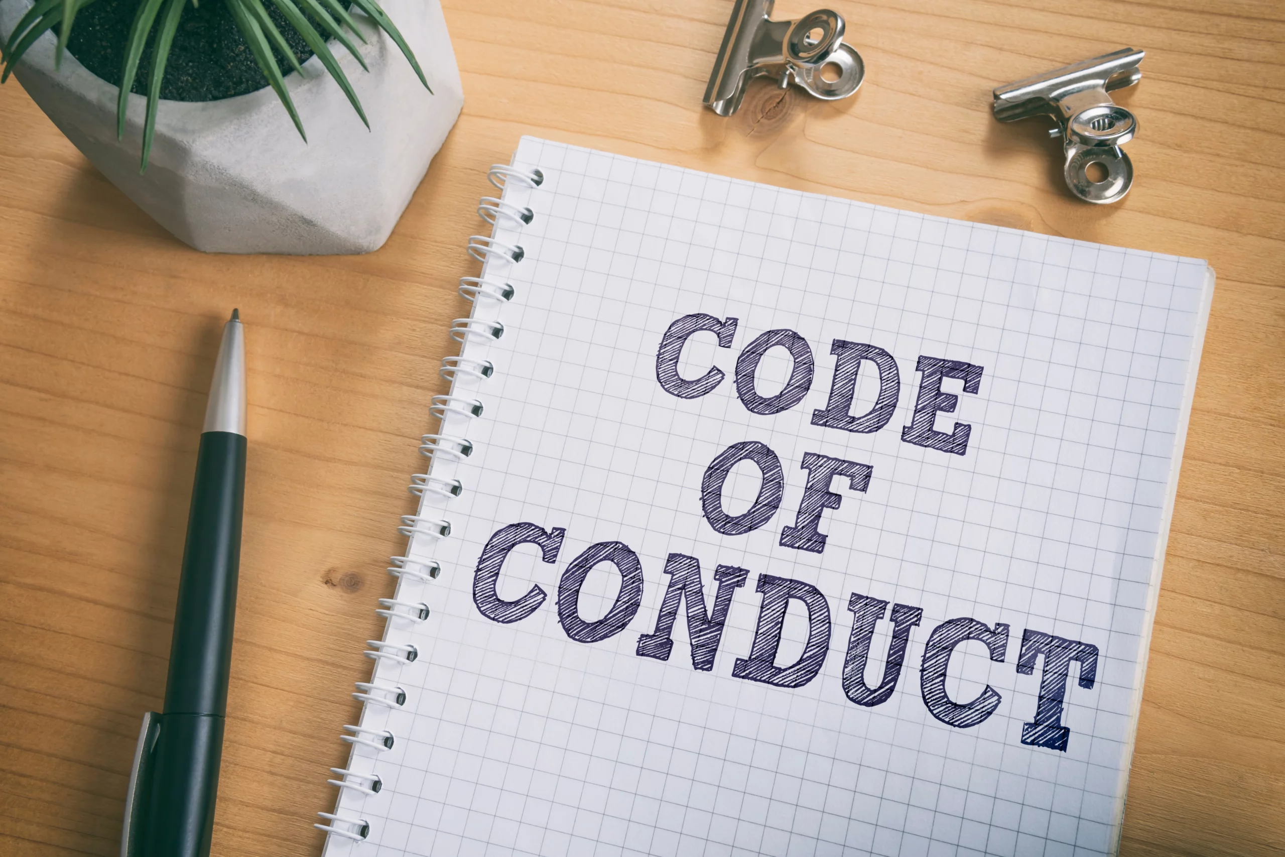 A businesses code of conduct 