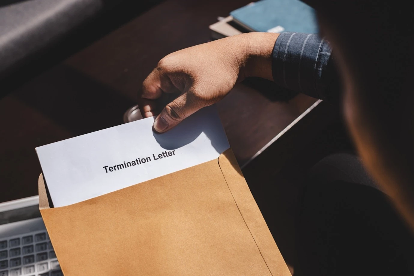 a termination letter for an employees employment contract following the employee's dismissal. 