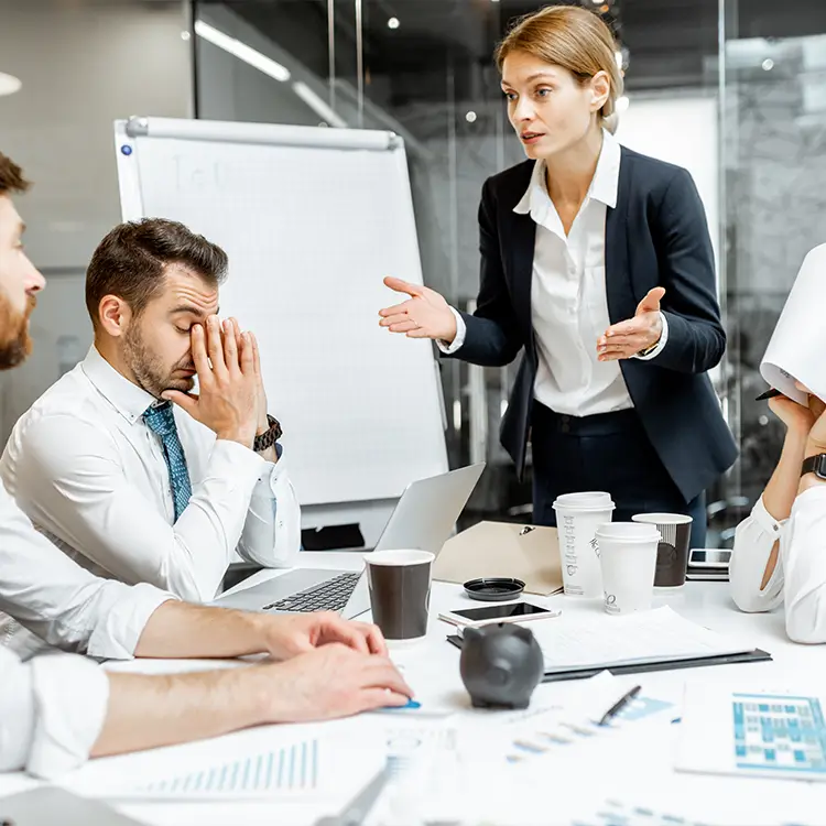 a employer going through the disciplinary process with one of their employees after speaking to employer advice.