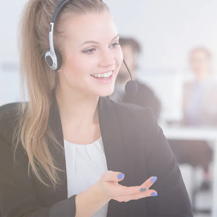 a lady on the phone giving advice on the acas code of practice.